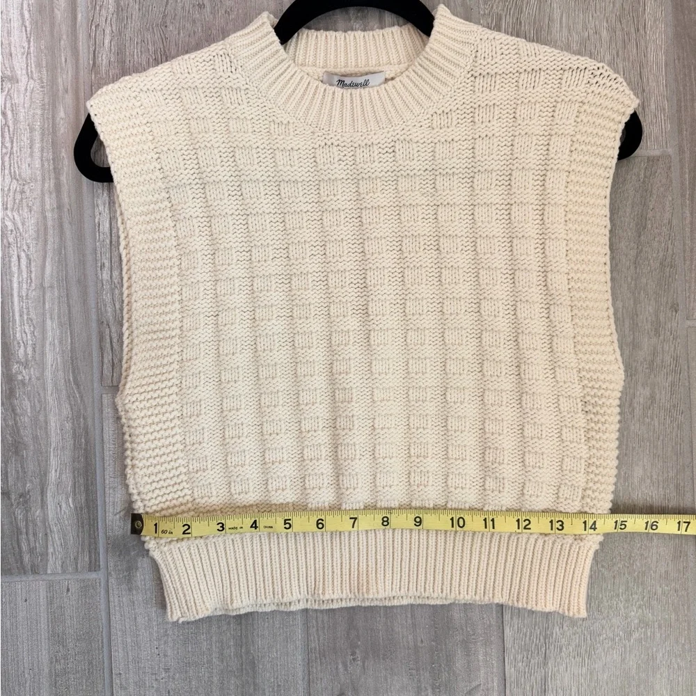 NWOT Madewell Cream Knit Sweater Size Small - Picture 11 of 16